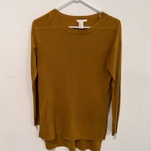 Burnt mustard yellow sweater oversized